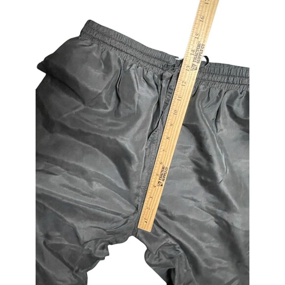 Women's Pants 100%  Silk Black Straight  Leg Lounge Pull On Lined‎ High Waist - Picture 7 of 10
